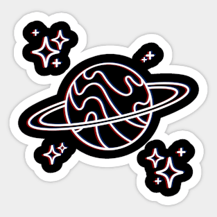 Saturn's Rings Sticker